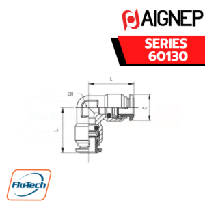 Aignep Push-In Fittings Series 60130 - ELBOW CONNECTOR