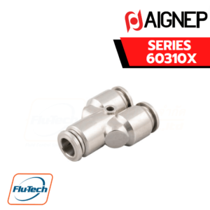 Aignep Push-In Fittings Series 60310X - Y CONNECTOR