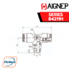 Aignep Push-In Fittings Series 84211H - ORIENTING TEE MALE ADAPTOR UNIVERSAL SHORT - CENTRE LEG