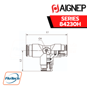 Aignep Push-In Fittings Series 84230H - TEE CONNECTOR