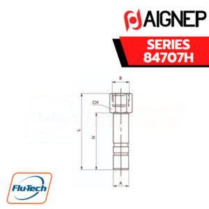 Aignep Push-In Fittings Series 84707H - REDUCER FOR NOZZLE ADAPTER
