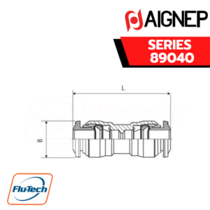 Aignep Push-In Fittings Series 89040 STRAIGHT CONNECTOR-1