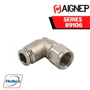 Aignep Push-In Fittings Series 89106 ORIENTING ELBOW FEMALE ADAPTOR (NPTF)