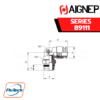 Aignep Push-In Fittings Series 89111 ORIENTING ELBOW MALE ADAPTOR UNIVERSAL SHORT