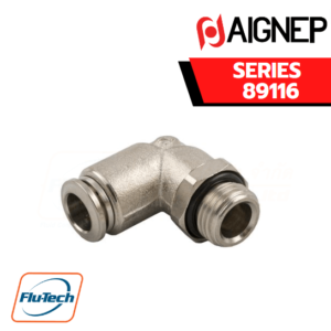 Aignep Push-In Fittings Series 89116 ORIENTING ELBOW MALE ADAPTOR (PARALLEL)