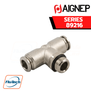 Aignep Push-In Fittings Series 89216 ORIENTING TEE MALE ADAPTOR (PARALLEL) - CENTRE LEG