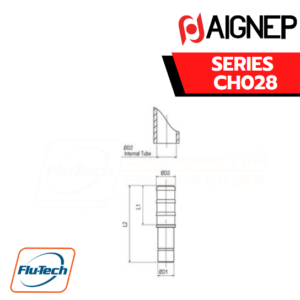 Aignep Push-In Fittings Series CH028 - MALE HOSE ADAPTER