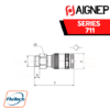 ข้อต่อสวมเร็ว AIGNEP - 711 Series MALE SOCKET