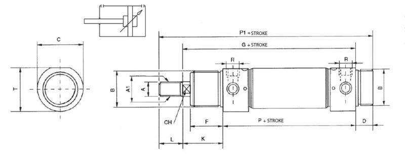 AIGNEP AUTOMATION - Pneumatic Actuators AH SERIES DOUBLE ACTING CUSHIONED MAGNETIC-CODE