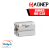 AIGNEP AUTOMATION - Pneumatic Actuators BB1225 SERIES QB - SINGLE-ACTING MAGNETIC - Bore from 12 to 25