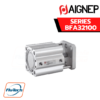 AIGNEP AUTOMATION - Pneumatic Actuators BFA32100 SERIES BFA - DOUBLE ACTING MAGNETIC ANTIROTATION - Bore from 32 to 100