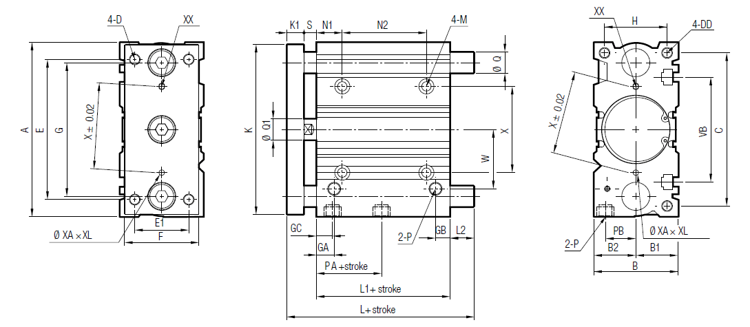 AIGNEP AUTOMATION - Pneumatic Actuators CG014063 SERIES DOUBLE-ACTING MAGNETIC - Bore from 40 to 63-2