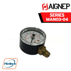 AIGNEP AUTOMATION - Pneumatic Actuators MAN03-04 SERIES MANOMETER BOTTOM CONNECTION