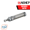 AIGNEP AUTOMATION - Pneumatic Actuators MFN SERIES DOUBLE ACTING MAGNETIC HEAD CUT FEED AT 90 °