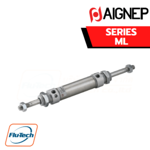AIGNEP AUTOMATION - Pneumatic Actuators ML SERIES DOUBLE ACTING CUSHIONED MAGNETIC WITH DOUBLE ROD END