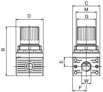 AIGNEP AUTOMATION - Pneumatic Actuators T020-MINI SERIES REGULATOR-1
