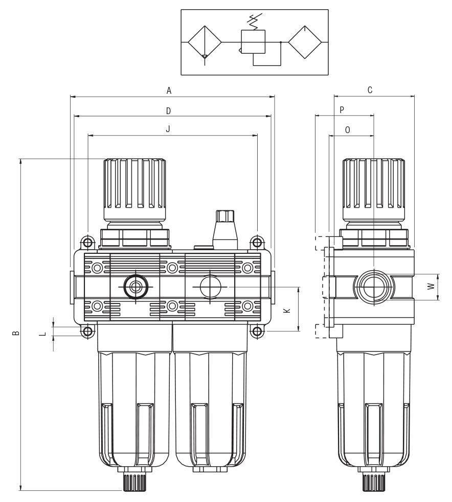 AIGNEP AUTOMATION - Pneumatic Actuators T100 SERIES FR + L-1