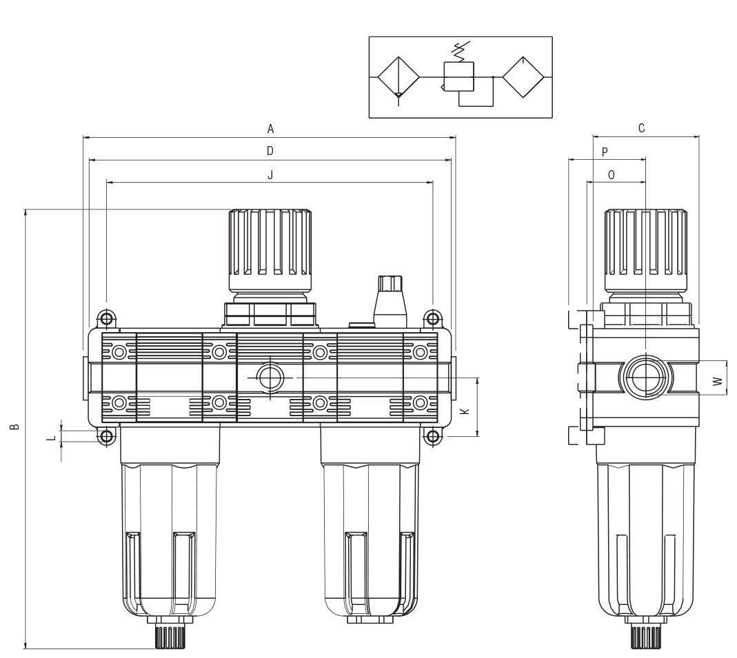 AIGNEP AUTOMATION - Pneumatic Actuators T200 SERIES F + R + L-1