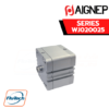 AIGNEP AUTOMATION - Pneumatic Actuators WJ020025 SERIES DOUBLE ACTING MAGNETIC WITH DOUBLE ROD END - Bore from 20 to 25