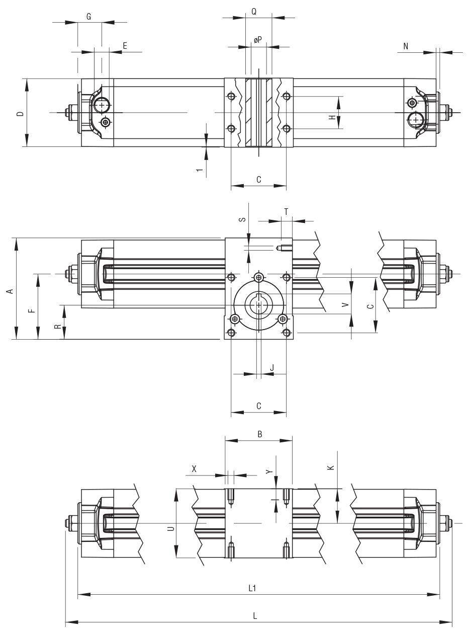 AIGNEP AUTOMATION - Pneumatic Actuators XRF SERIES FEMALE ROTARY CYLINDER WITH ANGLE REGULATION-1