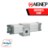 AIGNEP AUTOMATION - Pneumatic Actuators XRF SERIES FEMALE ROTARY CYLINDER WITH ANGLE REGULATION