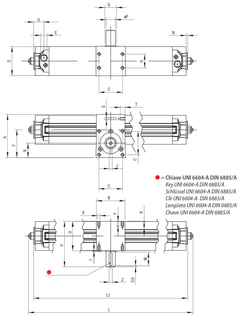 AIGNEP AUTOMATION - Pneumatic Actuators XRM SERIES MALE ROTARY CYLINDER WITH ANGLE REGULATION-1