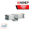 AIGNEP AUTOMATION - Pneumatic Actuators XRM SERIES MALE ROTARY CYLINDER WITH ANGLE REGULATION
