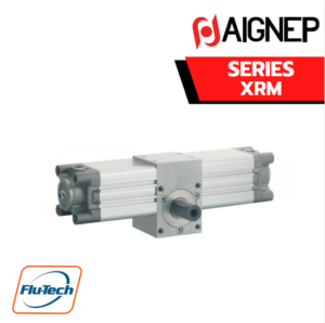 AIGNEP AUTOMATION - Pneumatic Actuators XRM SERIES MALE ROTARY CYLINDER WITH ANGLE REGULATION