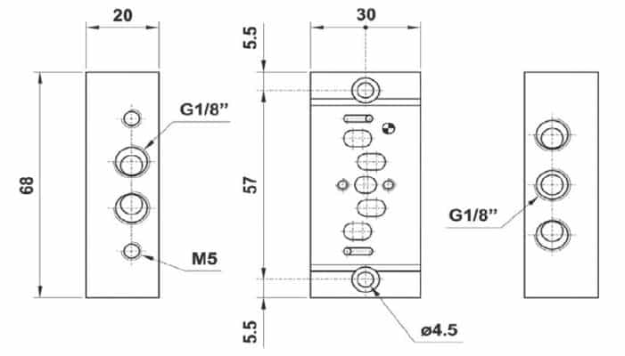 AIGNEP AUTOMATION VALVES - Series 05VB5 INDIVIDUAL BASE-1