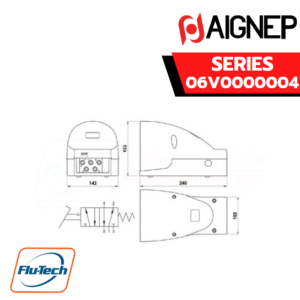 AIGNEP AUTOMATION VALVES - Series 06V0000004 BISTABLE WITH PROTECTION COVER AND SAFETY LOCK-1