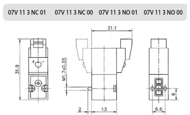 AIGNEP AUTOMATION VALVES - Series 07V1 MINIATURE SOLENOID VALVES 10 MM-1