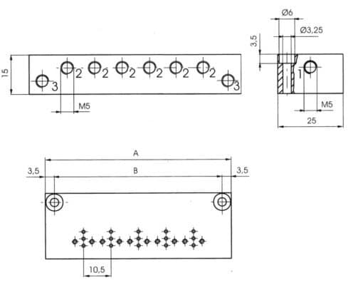 AIGNEP AUTOMATION VALVES - Series 07V1B INDIVIDUALS AND MULTIPLES BASES - 10 MM-1