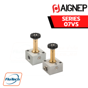 AIGNEP AUTOMATION VALVES - Series 07VS SOLENOID WITH MANUAL OVERRIDE
