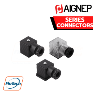 AIGNEP Fluid Solenoid Valves FLUIDITY - CONNECTORS - 36 mm Series SIZE 30-36 mm