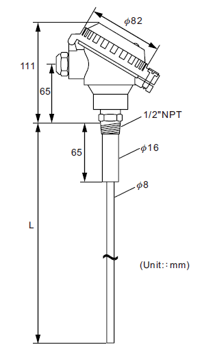 FineTek - FS700E-FS710E Dust monitoring for filter break-dimensions