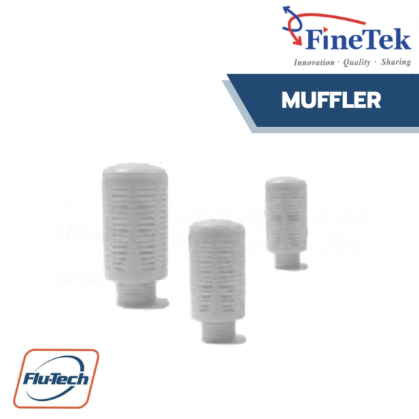 FineTek – ตัวเก็บเสียง Muffler / Silencer (Pneumatic Vibrator Accessories) - Flu-Tech Fine-Tek Authorized Distributor in Thailand