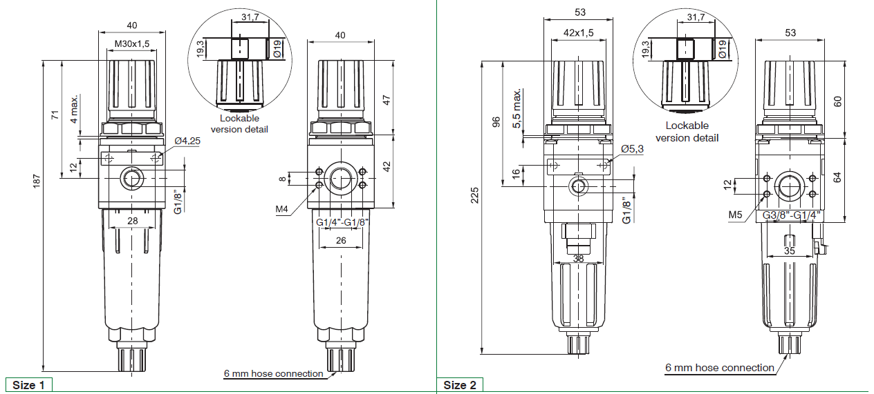 PNEUMAX - FILTER REGULATORS