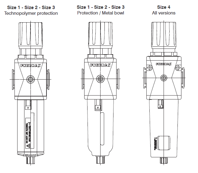 PNEUMAX - ตัวกรอง-ตัวควบคุมแรงดัน (FILTER REGULATORS) - Design