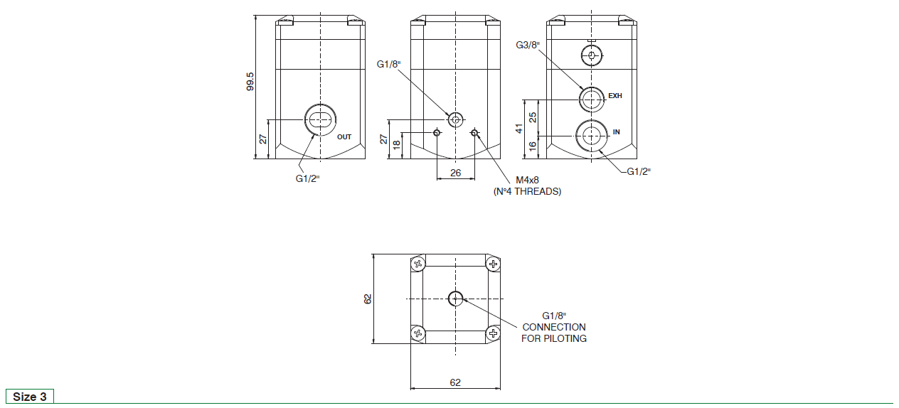 PNEUMAX - HIGH SENSITIVE PRESSURE REGULATOR WITH PNEUMATIC PILOT