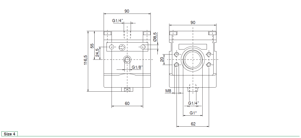 PNEUMAX - PILOTED PRESSURE REGULATORS