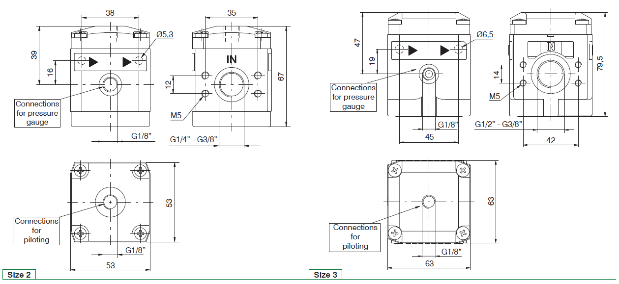 PNEUMAX - PILOTED PRESSURE REGULATORS