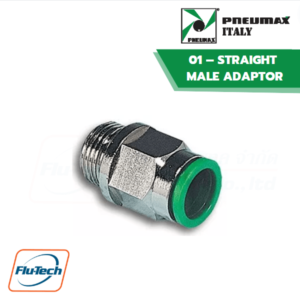 PNEUMAX - 01 – STRAIGHT MALE ADAPTOR (PARALLEL)