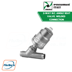 PNEUMAX - 2-WAY N.C. ANGLE SEAT VALVE WELDED CONNECTION (DESIGNED TO PREVENT WATER HAMMER)