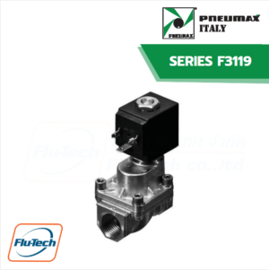 PNEUMAX - โซลินอยด์วาล์ว 2 ทาง ทองเหลือง รุ่น F3119 NC - 3/8…1 นิ้ว