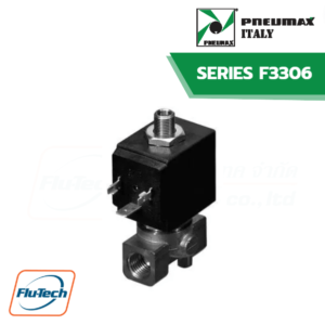PNEUMAX - โซลินอยด์วาล์ว 3 ทาง รุ่น F3306 BRASS BODY, WITH G CONNECTION (ISO 228) – 1/8” AND 1/4”
