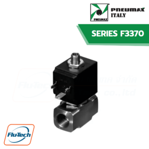 PNEUMAX - โซลินอยด์วาล์ว 3 ทาง รุ่น F3370 STAINLESS STEEL BODY, WITH G CONNECTION (ISO 228) – 1/4”