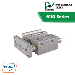 PNEUMAX - Complementary products COMPACT GUIDED CYLINDERS 6110-Series