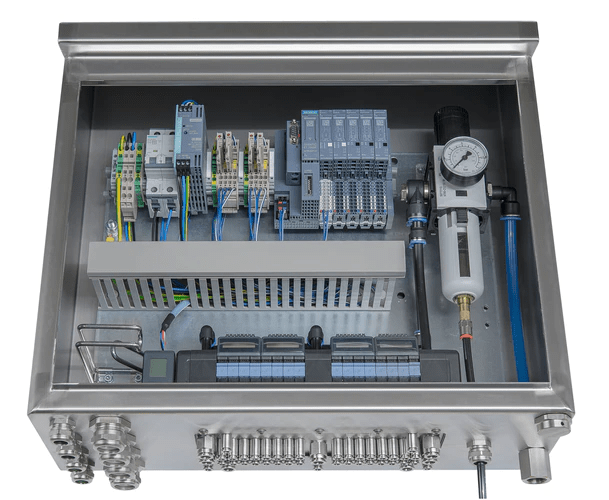 Bürkert - Type 8614 - Pneumatic central control cabinet solutions for hygienic process environments - ตู้ควบคุมลม ตู้ควบคุมนิวเมติกส์ ตู้คอนโทรล ระบบนิวเมติก / นิวแมติก - โซลูชันตู้ควบคุมระบบลมสำหรับสภาพแวดล้อมกระบวนการที่ถูกสุขลักษณะ - เบอร์เคิร์ต / เบอร์เคิร์ท - Burkert Thailand Authorized Distributor - Flutech Co., Ltd. - ตัวแทนจำหน่ายอย่างเป็นทางการ บริษัท ฟลูเทค จํากัด