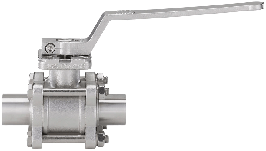 Type 2654 - 2/2-Way Stainless Steel Pneumatic Ball valve 3-Piece for Separating Medium Flows - บอลวาล์ว สแตนเลส 3 ชิ้น - Burkert Thailand Authorized Distributor - บริษัท ฟลูเทค จำกัด / Flu-Tech Co., Ltd.