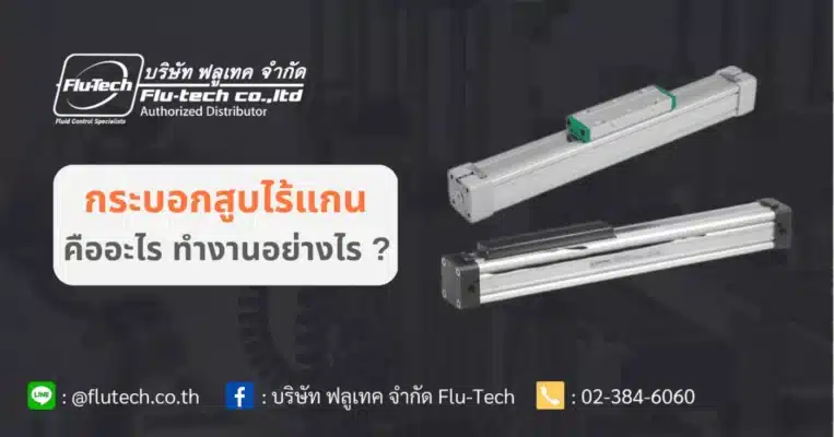 กระบอกสูบไร้แกน (Rodless Cylinder) คืออะไร ทำงานอย่างไร - Banner flutech-th